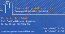 Crossland Appraisal Service, Inc. Business Card